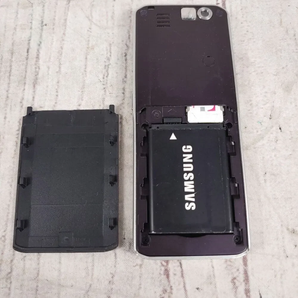 Samsung SGH-T509 - Cell Phone PURPLE / MAROON No Battery - Y2K T-Mobile - TESTED